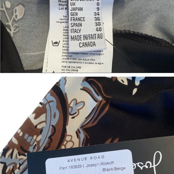 Joseph Ribkoff Paisely Print Leggings - Picture 6 of 7